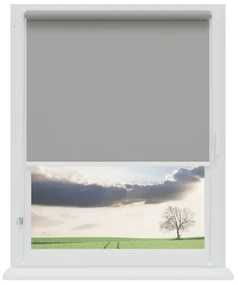 Dekodum Neinvazívna zatemňovacia roleta Grey Šírka (cm): 130, Dĺžka (cm): 150, Farba mechanismu: Biela