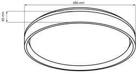 LED Stmievateľné kúpeľňové stropné svietidlo ELIZA LED/48W/230V IP44 + DO