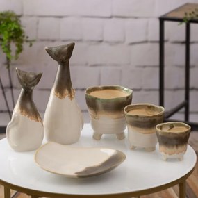 Dekoračný tanier KATIA 01 krémový / béžový