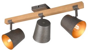 Bodové svietidlo v tmavo sivo-prírodnej farbe 14x54 cm Bell – Trio