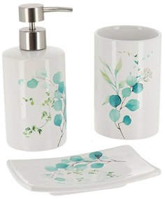 TENDANCE Sada kúpeľňových doplnkov Aquarelle Eukaliptus, kombinácia farieb/s chrómovými prvkami