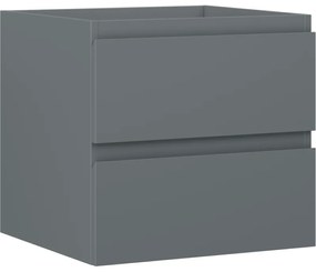Mexen Orio, kúpeľňová skrinka 50 cm, 2 zásuvky, grafitová matná, 91A10-05047-2-BFF66