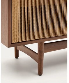 Hnedý TV stolík v dekore orecha 200x50 cm Elan – Kave Home