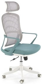 VESUVIO 2 office chair, turquoise / white