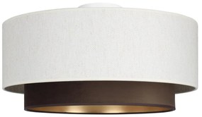 Stropné svietidlo NATIA 1xE27/60W/230V biela/hnedá