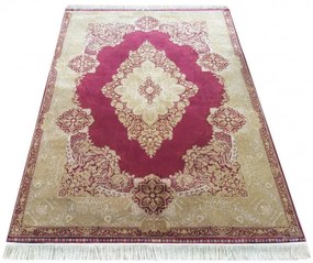 Koberec Exkluzívny Qum Silk 02 čevený