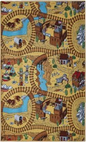AladinWorld Expres, Detský kusový koberec Western, 80x200, viacfarebná, detská izba
