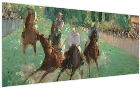 Obraz - Edouard Manet, At the Races, reprodukcia (120x50 cm)