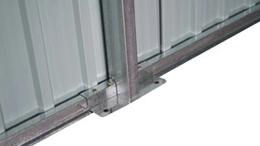 Záhradný domček BestBerg ZCH-6AB / 6,3 m² / 366 x 172 x 222 cm / sivá/biela