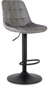 Barová stolička Arcos2 velvet sivá | jaks