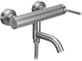 Rea Argon, vaňová batéria s ručnou sprchovou súpravou, brúsená oceľ, REA-B6452