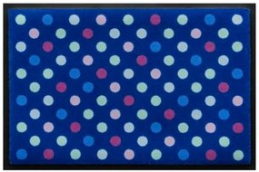 Geometrické vzory- premium rohožka - modro-sivá (Vyberte veľkosť: 85*55 cm)