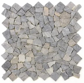 Divero mramorová mozaika Garth (D00622) 50 x 50 cm sivá 1 m²