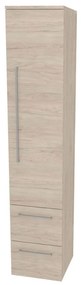Mereo Bino, kúpeľňová skrinka vysoká 163 cm, pravá, Multidecor, Light Rock Hickory, MER-CN698LRH1
