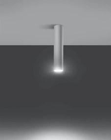 Stropné svietidlo Lagos, 1x biele kovové tienidlo, (30 cm)