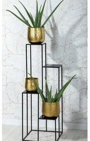 Stojan na kvety 110x40 cm čierna