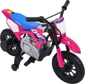 Elektrická motorka HONDA CFR450R ružová