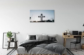 Obraz na plátne kríž 120x60 cm