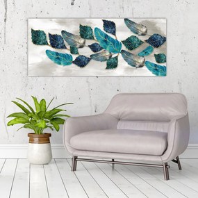 Obraz - Ilustrácie peria (120x50 cm)
