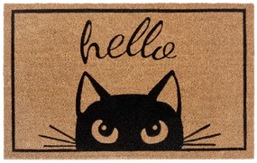 Hanse Home Collection koberce Rohožka Hello s kočkou 105703 - 45x70 cm
