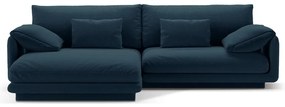 Tmavomodrá rohová pohovka (ľavý roh) Torino – Micadoni Home
