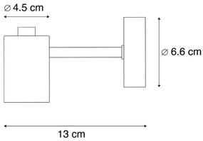 Inteligentná nástenná lampa Art Deco medená vrátane žiarovky G95 WiFi - Facil