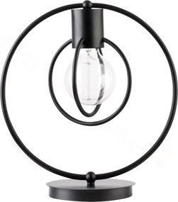 SIGMA Stolná moderná lampa AURA KOLO, 1xE27, 60W, čierna