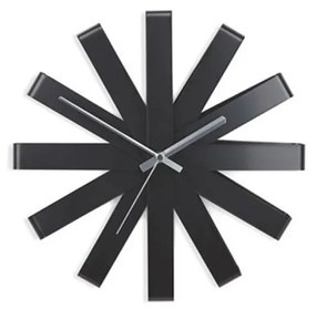 Umbra Nástenné hodiny RIBBON 30 cm čierne
