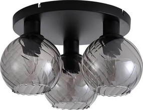 Searchlight 44521SM - Stropné svietidlo RADIANCE 3xE27/60W/230V pr. 37,5 cm čierne