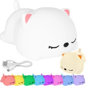 Nočná LED lampička - MAČIČKA