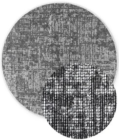 Koberec Elle Decoration BRILLIANCE Prisma strieborný / sivý kruh