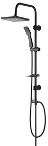 Sprchový systém s dažďovou sprchou Hades čierny