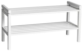 Biela skrinka na topánky z brezového dreva Confetti – Rowico