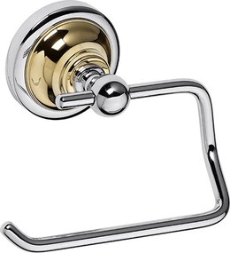 Bemeta Design RETRO gold-chrom: Držiak toaletného papiera, bez krytu - 144212028