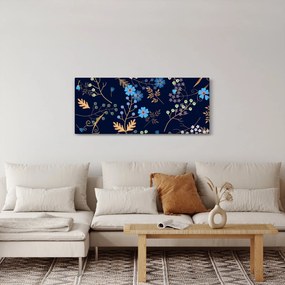 Obraz - Jesenné kvety (120x50 cm)