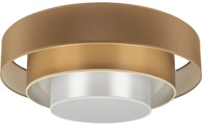 Duolla - LED Stropné svietidlo LUNETA LED/26W/230V pr. 60 cm 4000K hnedá/zlatá