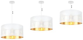 Závesné svietidlo Asti0, 1x biele PVC tienidlo, (fi 40cm), g, w