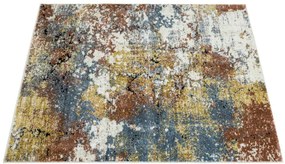 Koberec Bosa 8621A krémový / medený / modrý