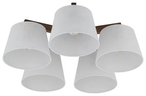 Brilagi - Prisadený luster LATTE 5xE27/15W/230V borovica/biela