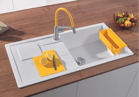 Granitový drez Blanco SITY XL 6 S InFino aluminium lemon