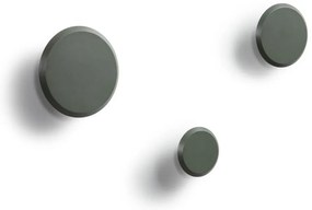 Sivozelené nástenné drevené háčiky v súprave 3 ks Nadua – Kave Home