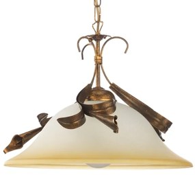 ONLI - Luster na reťazi LUCREZIA 1xE27/22W/230V bronzová