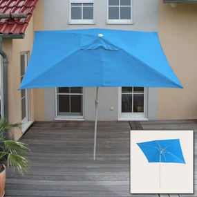 Slnečník N23 2x3m polyester/hliník - modrá