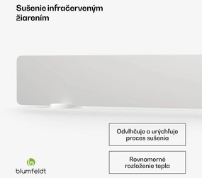 Blumfeldt Infračervený nástenný sušič DryWave, 50 W, suší farby a omietky, možnosť montáže na stenu