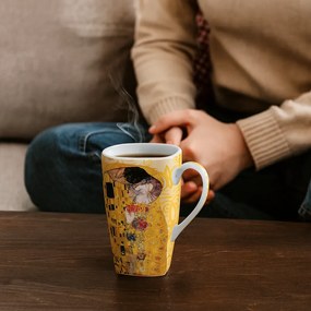 Porcelánový hrnček Klimt The Kiss Ecru 650 ml