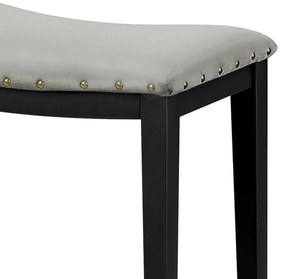 Čalúnené barové stoličky 2 ks, sivé