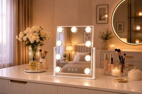 Ekspand LED zrkadlo HOLLYWOOD 25x30cm