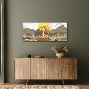 Obraz jeleňa (120x50 cm)