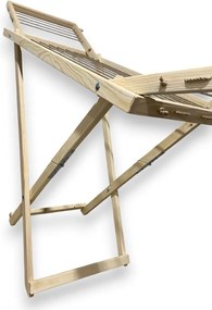 Drevený sušiak na bielizeň skladací – voľne stojací, veľký, svetlý