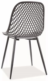 Kovová jídelní židle Corral A černá